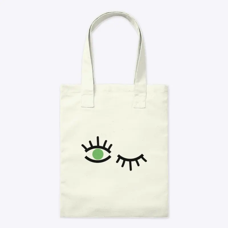 Green Winky Eye Tote