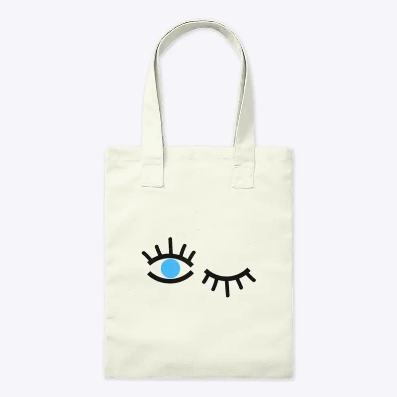 Blue Winky Eye Tote